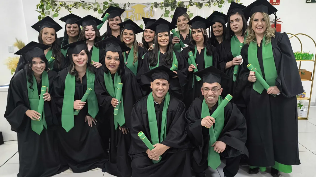 Turma do Programa Vitale na formatura